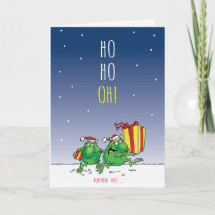 Cartes Pour Fêtes Annuelles Les Deux Terribles..... Noël prend