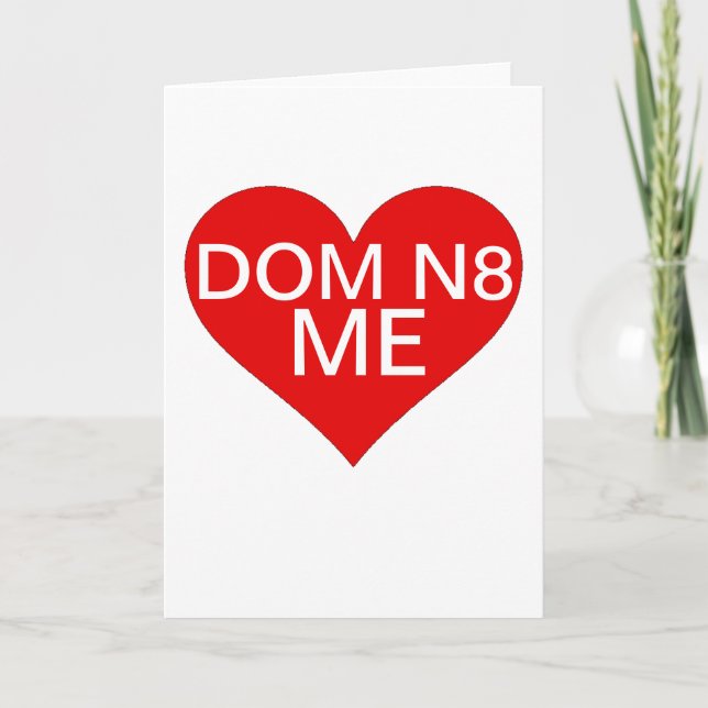Cartes Pour Fêtes Annuelles Les DOM drôles n8 de valentine j'amour bestselling (Devant)