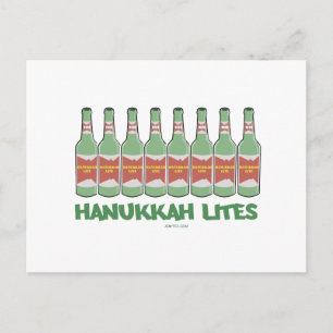 CARTES POUR FÊTES ANNUELLES LES DONS AMUSANTS DE CHANUKAH HANOUKKA LITES