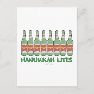 CARTES POUR FÊTES ANNUELLES LES DONS AMUSANTS DE CHANUKAH HANOUKKA LITES