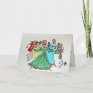 Cartes Pour Fêtes Annuelles Les douze jours de Noël