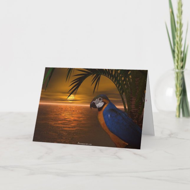 Cartes Pour Fêtes Annuelles Les eaux tropicales (Devant)