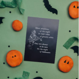 Cartes Pour Fêtes Annuelles Les fantômes silencieux de la nuit - Halloween Vin