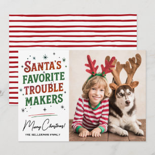 Cartes Pour Fêtes Annuelles Les fauteurs de troubles de Noël Funny Christmas