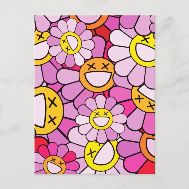 Cartes Pour Fêtes Annuelles Les fleurs de Murakami (Devant)