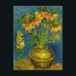 Cartes Pour Fêtes Annuelles Les frères impériaux Van Gogh<br><div class="desc">Carte postale représentant les amitiés impériales à l’huile de Vincent van Gogh dans un vase en cuivre (1887). De belles fleurs jaunes ornent un vase sur fond bleu. Un cadeau fabuleux pour les amateurs de post-impressionnisme et d'art hollandais !</div>