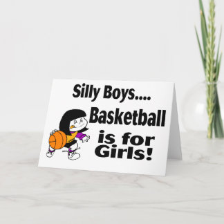 Cartes Pour Fêtes Annuelles Les garçons idiots, basket-ball est pour des