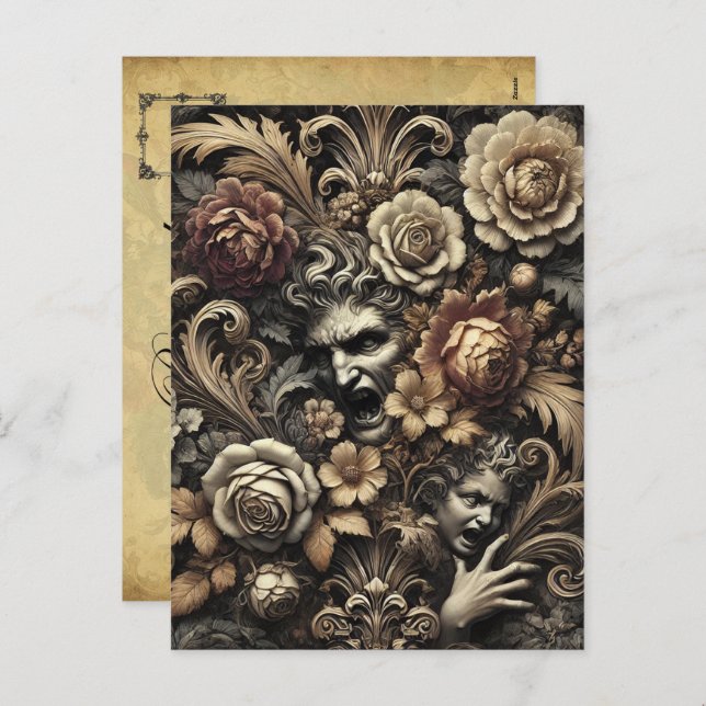 Cartes Pour Fêtes Annuelles Les graines que nous semons - gothique victorien (Devant / Derrière)