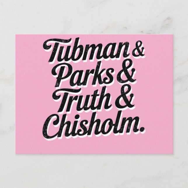 Cartes Pour Fêtes Annuelles Les grandes femmes de l'histoire noire—Tubman...Ch (Devant)