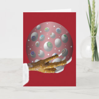 Cartes Pour Fêtes Annuelles Les griffes de Père Noël est comin'!