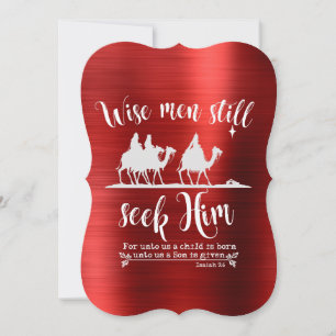 Cartes Pour Fêtes Annuelles Les Hommes Sages Lui Demandent Encore Noël