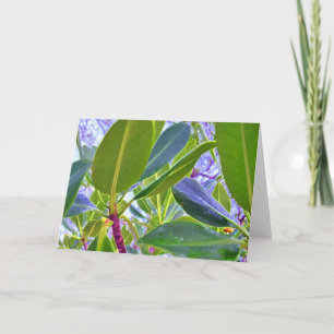 Cartes Pour Fêtes Annuelles Les huées là va un autre arbre en caoutchouc