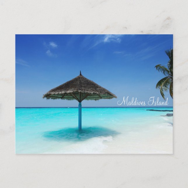 Cartes Pour Fêtes Annuelles Les îles Maldives vacances romantique (Devant)