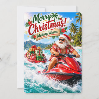 Cartes Pour Fêtes Annuelles Les joyeuses aventures du Père Noël | Faire des va