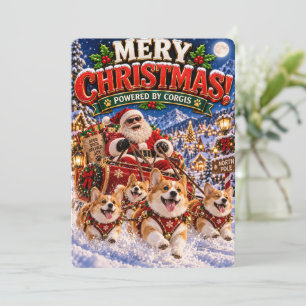 Cartes Pour Fêtes Annuelles Les joyeuses aventures du Père Noël Propulsé par