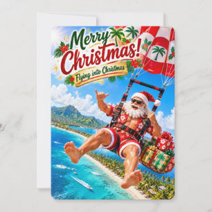 Cartes Pour Fêtes Annuelles Les joyeuses aventures du Père Noël S'envoler da