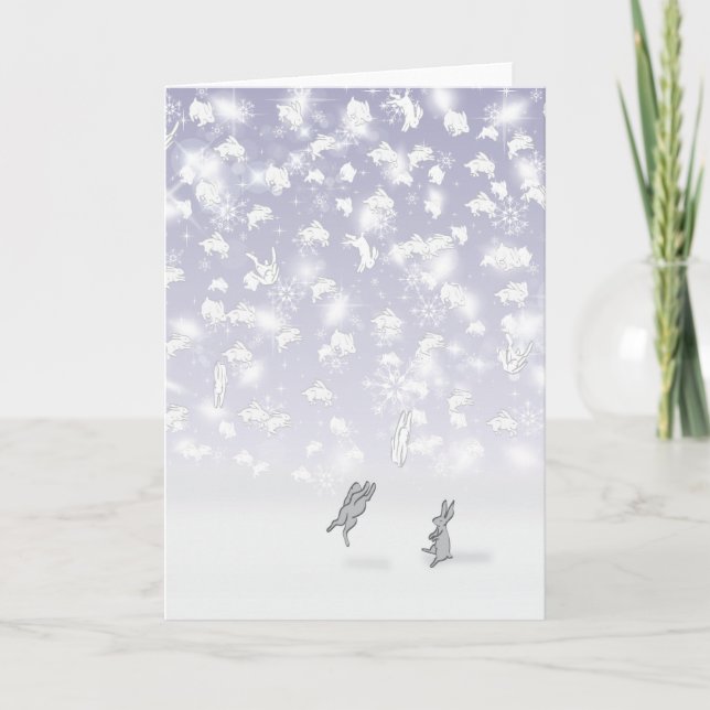 CARTES POUR FÊTES ANNUELLES LES LAPINS DE SOLDOTNA, ALASKA (Devant)