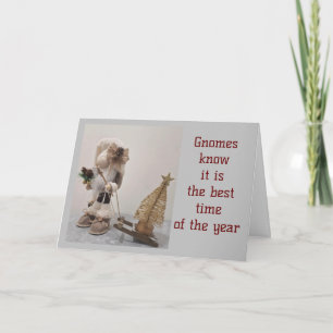 CARTES POUR FÊTES ANNUELLES "LES LUTINS SAVENT" QU'IL EST TEMPS POUR FAMILLE/A