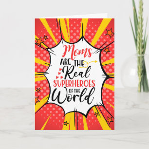 Cartes Pour Fêtes Annuelles Les mamans sont les super-héros de la fête des Mèr
