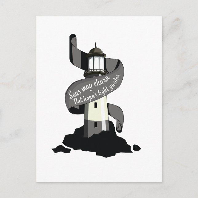 Cartes Pour Fêtes Annuelles Les mers peuvent se produire, mais les guides de l (Devant)