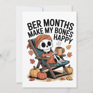 Cartes Pour Fêtes Annuelles Les mois de Ber me rendent les os heureux Noël