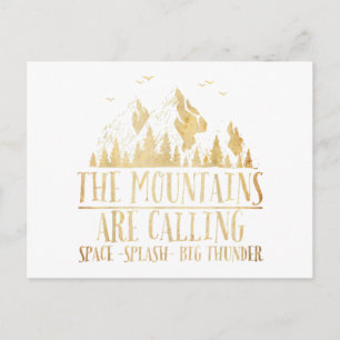 Cartes Pour Fêtes Annuelles Les montagnes appellent Space Splash Big Thunder