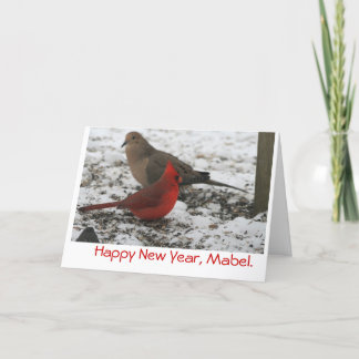 Cartes Pour Fêtes Annuelles Les oiseaux de nouvelle année
