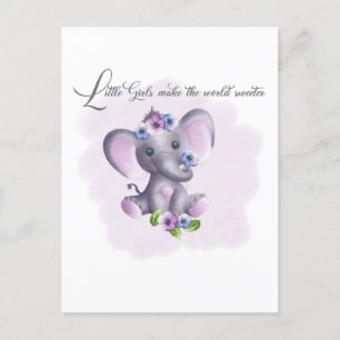 Cartes Pour Fêtes Annuelles Les petites filles rendent le monde plus doux