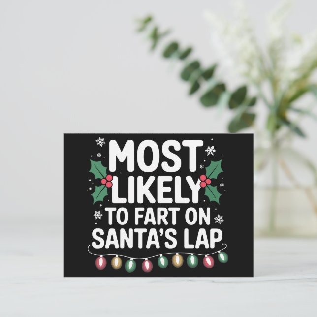 Cartes Pour Fêtes Annuelles Les Plus Susceptibles De Commencer Sur Père Noël L (Debout devant)