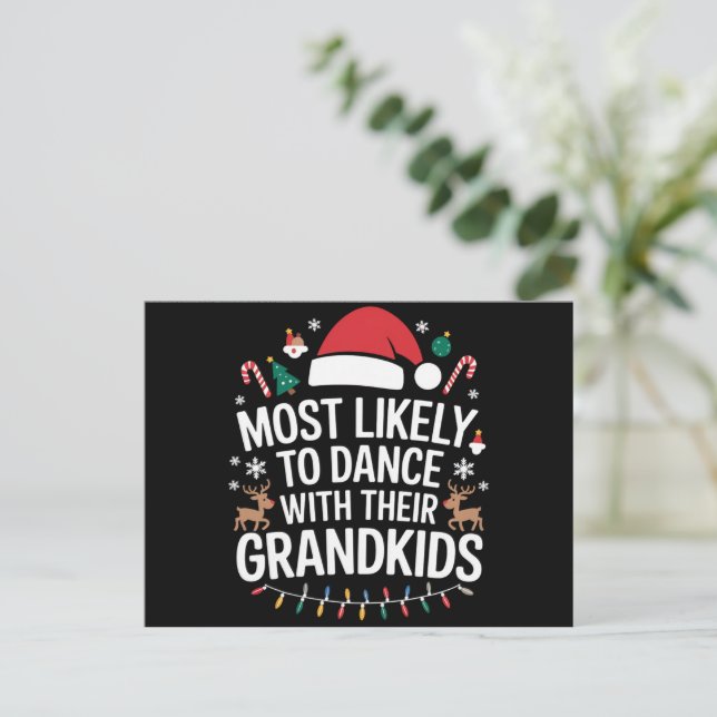 Cartes Pour Fêtes Annuelles Les plus susceptibles de danser avec leur famille  (Debout devant)