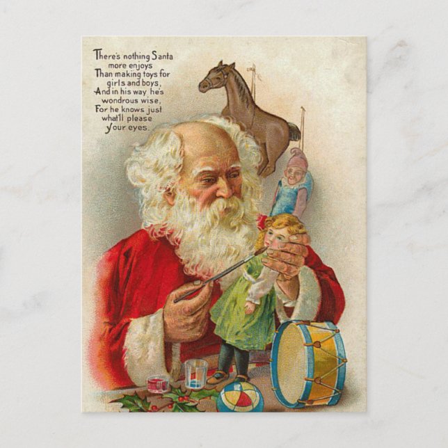 Cartes Pour Fêtes Annuelles Les postcards de Victorian Santa Christmas (Devant)