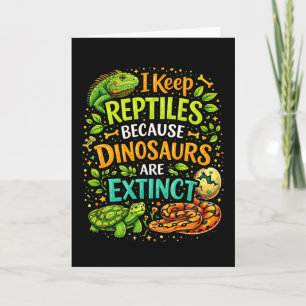 Cartes Pour Fêtes Annuelles Les reptiles règnent