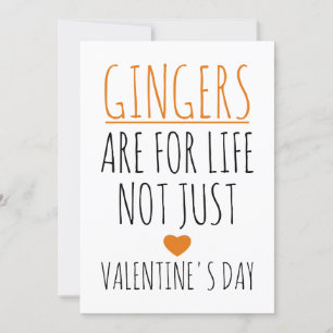 Cartes Pour Fêtes Annuelles Les roux sont pour la vie, pas juste pour la Saint