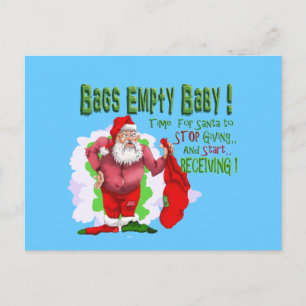 Cartes Pour Fêtes Annuelles les sacs de père Noël vident la bande dessinée