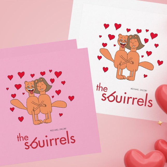 Cartes Pour Fêtes Annuelles Les Sbuirrels Ed et Mary Valentine (Créateur téléchargé)