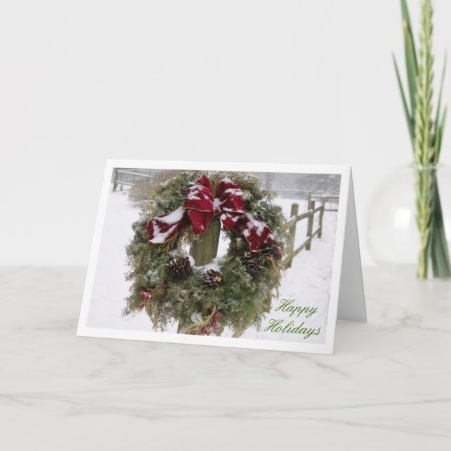 Cartes Pour Fêtes Annuelles Les souhaits chauds (Devant)