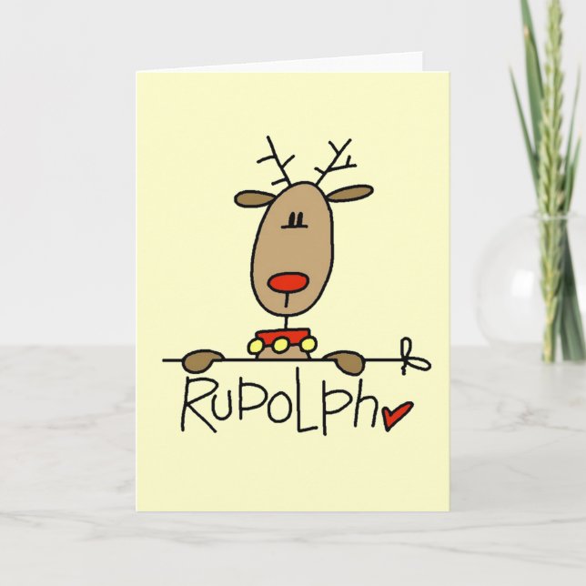Cartes Pour Fêtes Annuelles les T-shirts et cadeaux Reindeer (Devant)