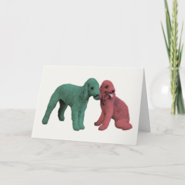 Cartes Pour Fêtes Annuelles Les terriers de Noël (Devant)