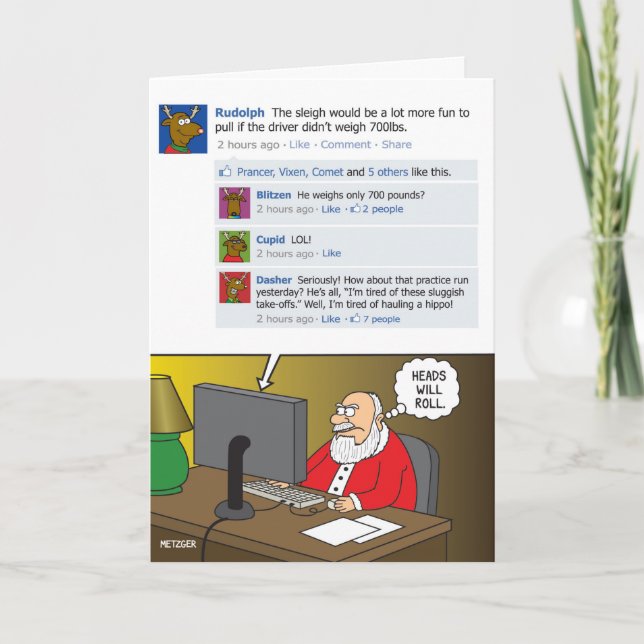 Cartes Pour Fêtes Annuelles Les têtes rouleront (Devant)