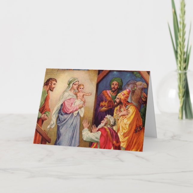 Cartes Pour Fêtes Annuelles Les trois sages (Devant)