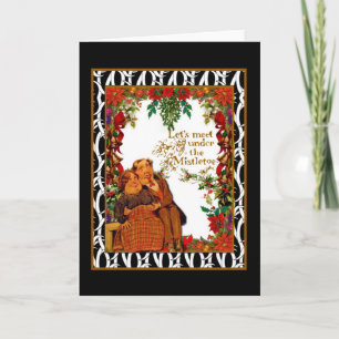 Cartes Pour Fêtes Annuelles Les vacances souhaitent des étreintes et des