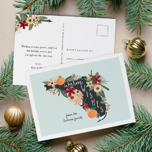 Cartes Pour Fêtes Annuelles Les Voeux Chauds De Floride