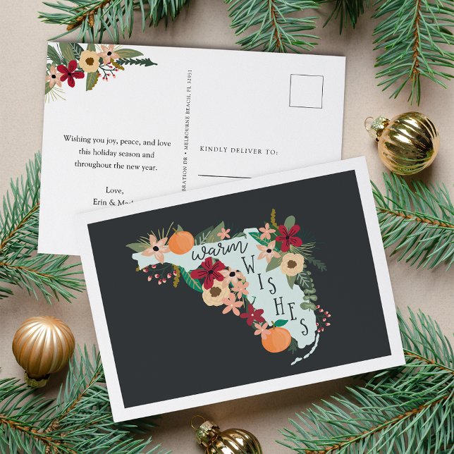 Cartes Pour Fêtes Annuelles Les Voeux Chauds De Floride (Créateur téléchargé)