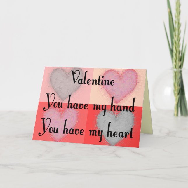 Cartes Pour Fêtes Annuelles Lesbian Valentine Cadeaux "You Have My Heart" (Devant)
