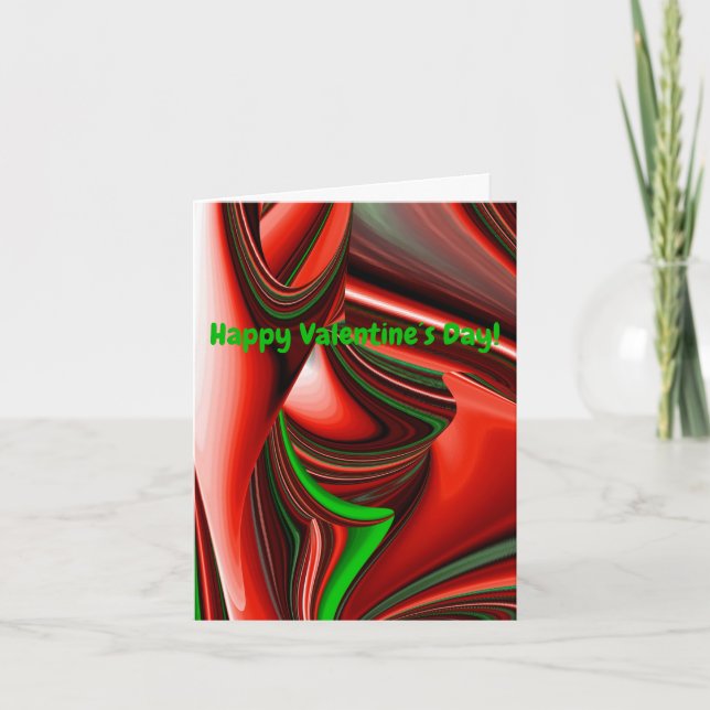 Cartes Pour Fêtes Annuelles L'esprit de l'amour et de l'espoir Abstrait 3D Rai (Devant)