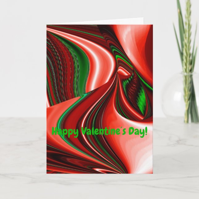 Cartes Pour Fêtes Annuelles L'esprit de l'amour et de l'espoir Abstrait 3D Rai (Devant)