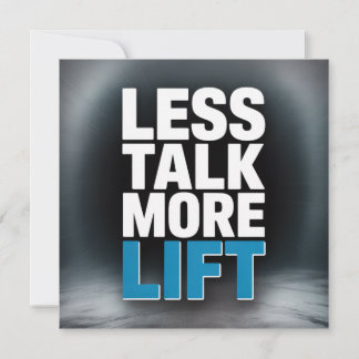 Cartes Pour Fêtes Annuelles Less Talk, More Lift