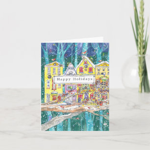 Cartes Pour Fêtes Annuelles "Let It Snow!" Custom Christmas Card