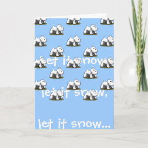 Cartes Pour Fêtes Annuelles Let it snow, let it snow...