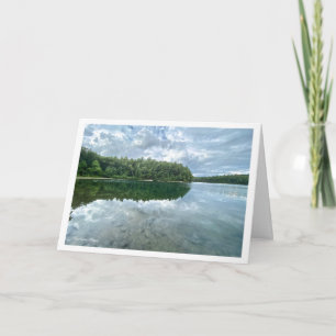 Cartes Pour Fêtes Annuelles L'étang de Walden - nuages dans l'étang 